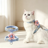 Cute Flower Cat Harness and Leash Set