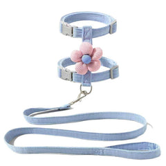 Cute Flower Cat Harness and Leash Set