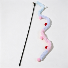 Twist Plush Caterpillar Cat Wand Toy