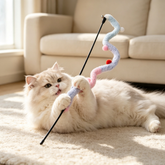 Twist Plush Caterpillar Cat Wand Toy