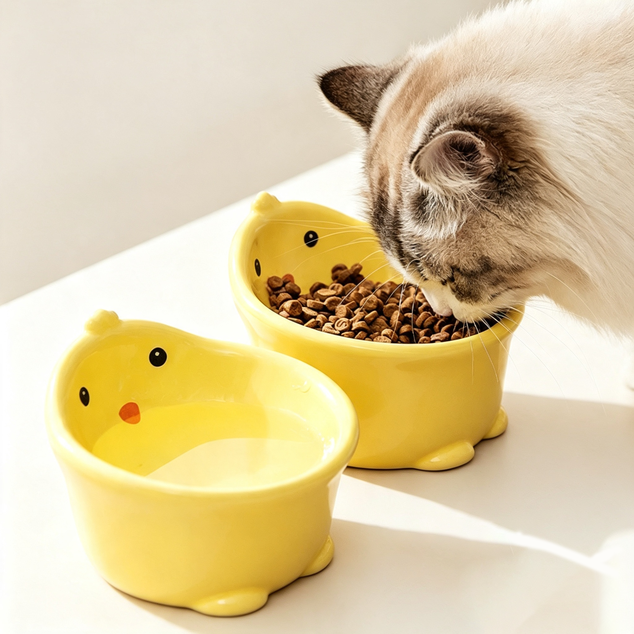 Cute Cartoon Animal Ceramic Cat Bowl